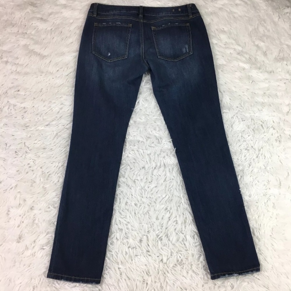 CAbi Slim Boyfriend Jeans Size 6 Distressed Dark - Picture 4 of 8